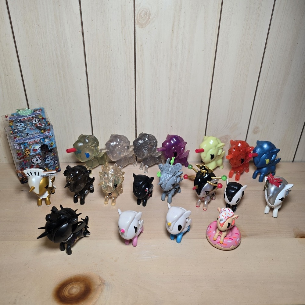 Tokidoki Unicorno Lot 19 Various Series Vinyl Figures Holiday Food Dark Colorful